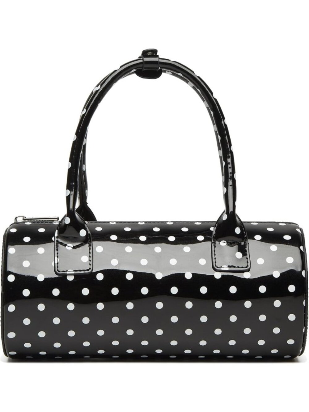 Trendy Polka Dot Crossbody Bag for Women | Glossy Mini Bucket Satchel Purse